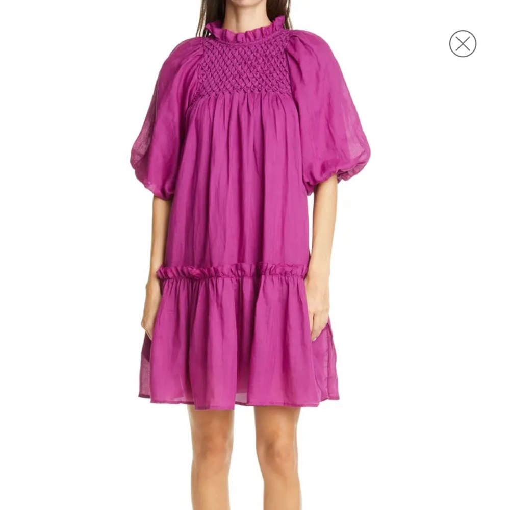 Sea New York Geneva Lantern Sleeve Dress XS NWT